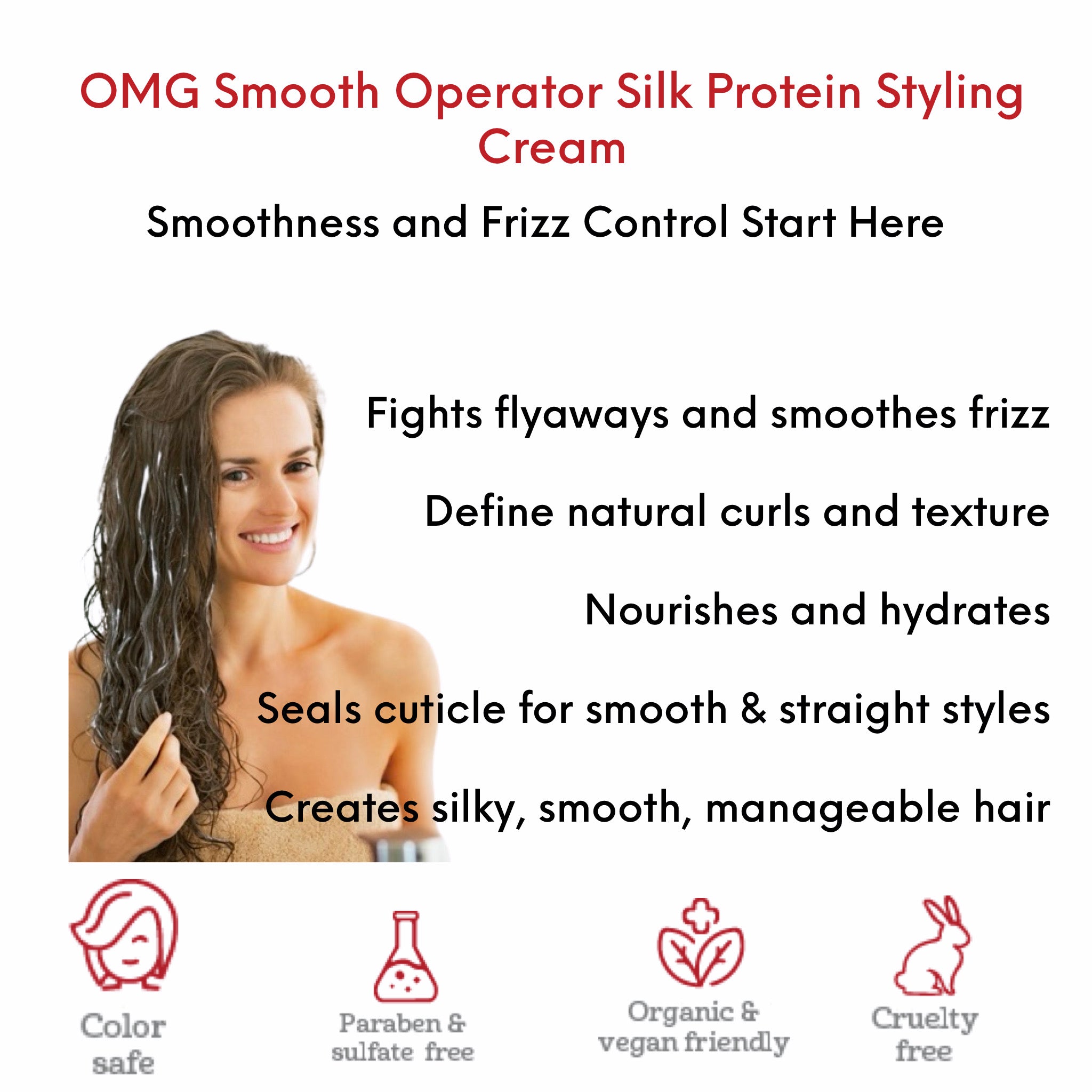 OMG Smooth Operator Silk Protein Styling Cream